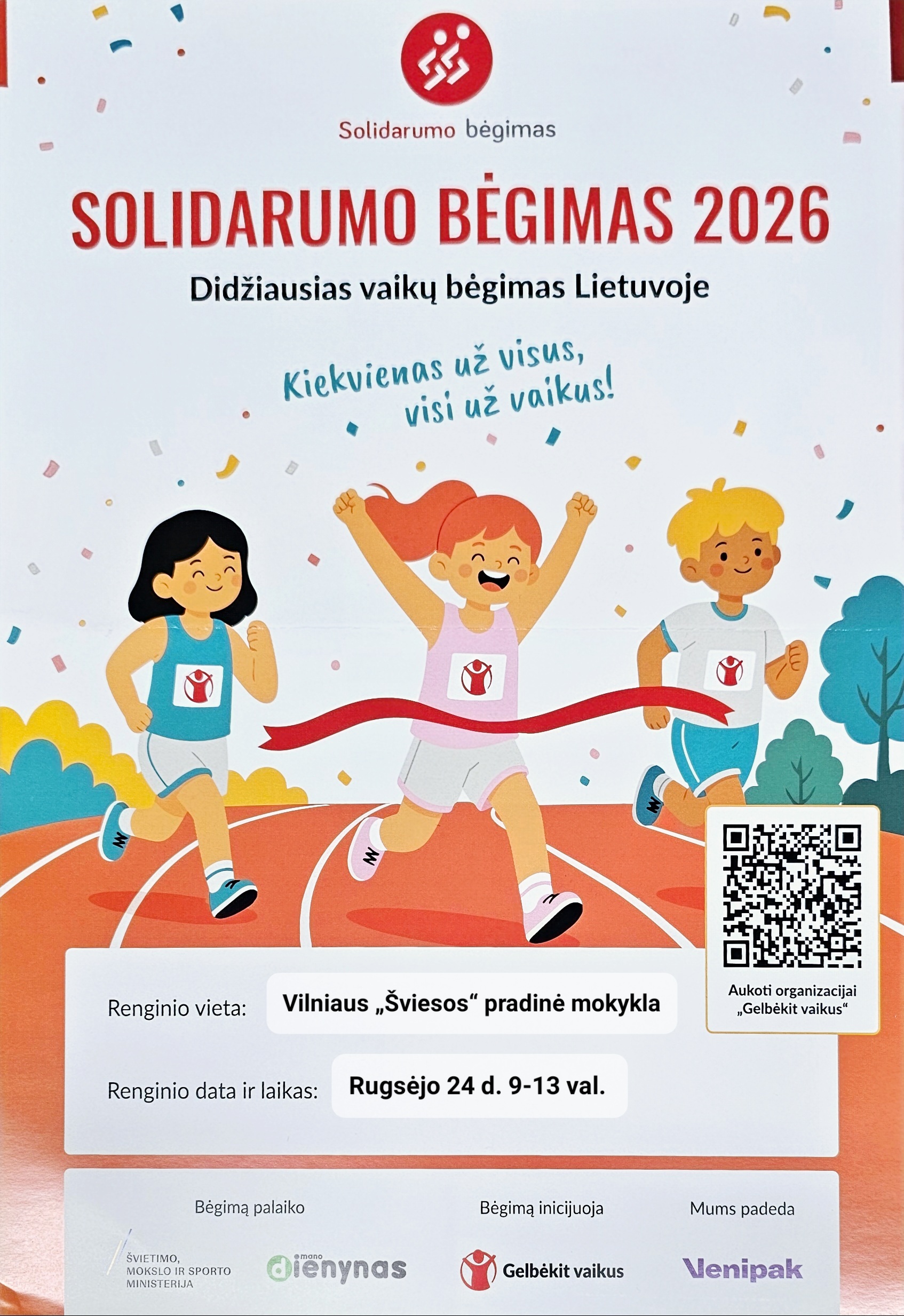 Solidarumo bėgimas 2026 Solidarumo bėgimas 2026