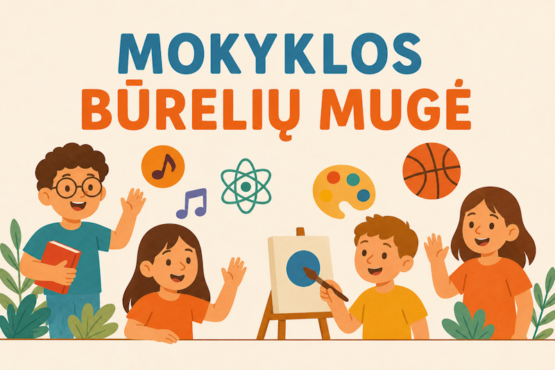 Kviečiame į mokyklos „Būrelių mugę“ Kviečiame į mokyklos „Būrelių mugę“